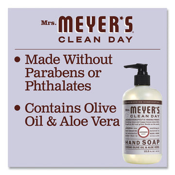 Mrs. Meyer's® Clean Day Liquid Hand Soap, Lavender, 12.5 Oz freeshipping - TVN Wholesale
